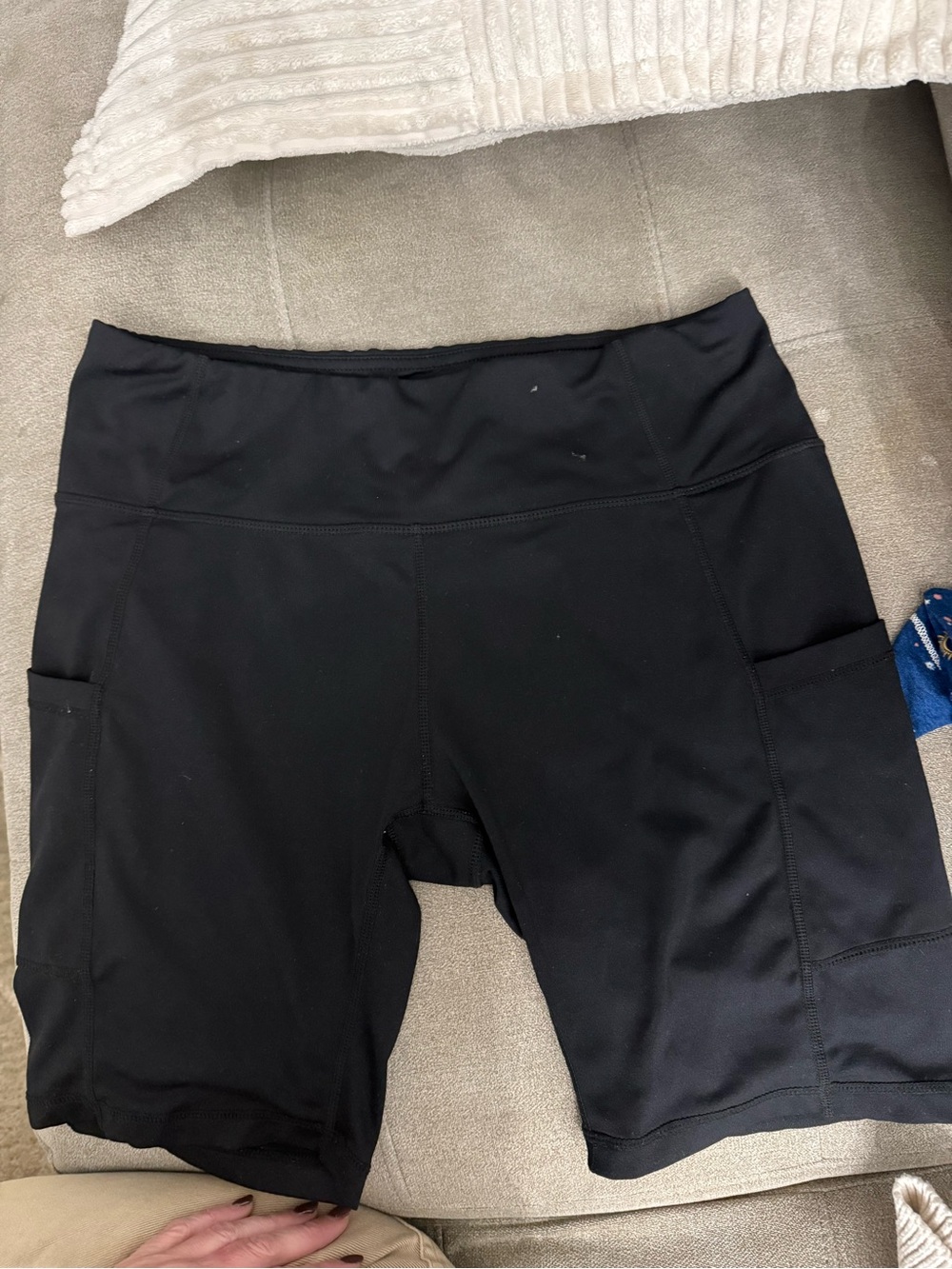Black Women's Performance Bike Shorts with Pockets